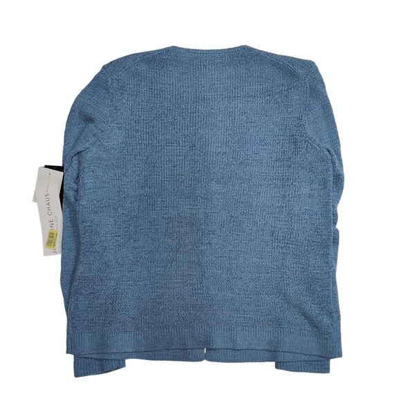 Josephine Chaus Studio Women's Blue Knit Button Front Cardigan Sweater Size S - Picture 3 of 4